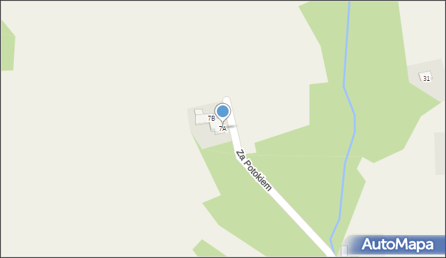 Gilowice, Za Potokiem, 7A, mapa Gilowice