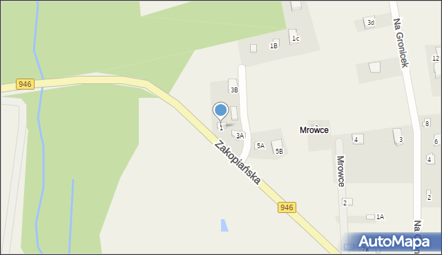 Gilowice, Zakopiańska, 1, mapa Gilowice