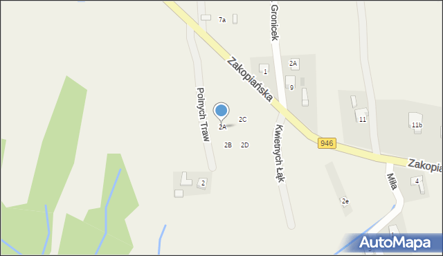 Gilowice, Zakopiańska, 2A, mapa Gilowice