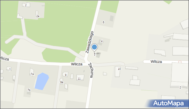 Glina, Zawadzkiego Franciszka, 2, mapa Glina