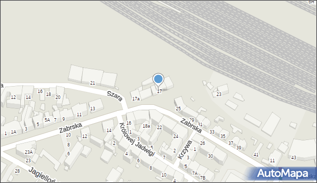 Gliwice, Zabrska, 19, mapa Gliwic