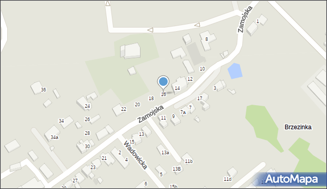 Gliwice, Zamojska, 16, mapa Gliwic