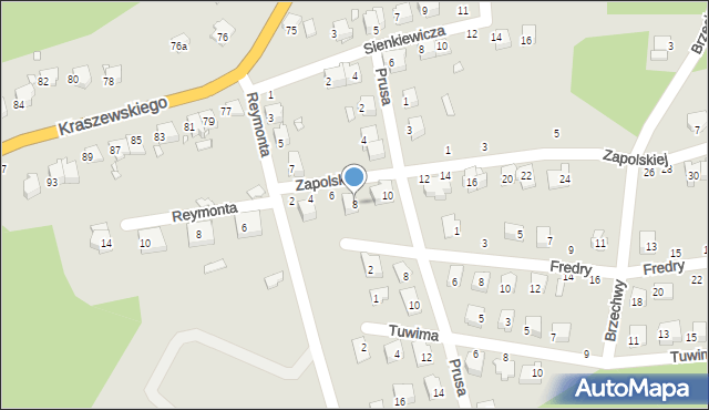 Głuchołazy, Zapolskiej Gabrieli, 8, mapa Głuchołazy