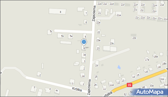 Gniewkowo, Zajezierna, 4, mapa Gniewkowo