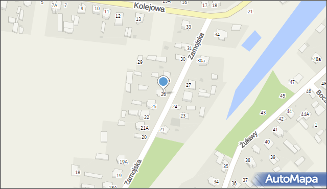 Gołąb, Zamojska, 26, mapa Gołąb