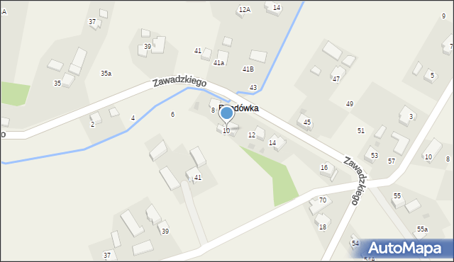 Golasowice, Zawadzkiego, 10, mapa Golasowice