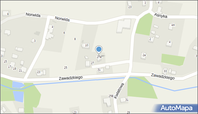 Golasowice, Zawadzkiego, 27a, mapa Golasowice