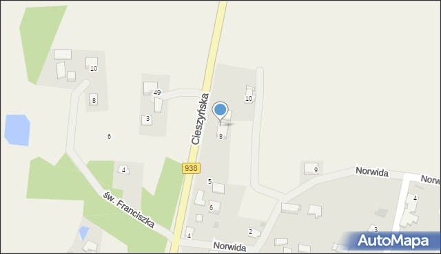 Golasowice, Zawadzkiego, 3, mapa Golasowice