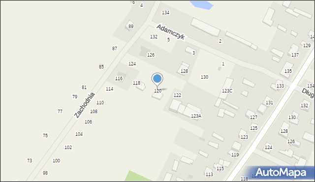 Golice, Zachodnia, 120, mapa Golice