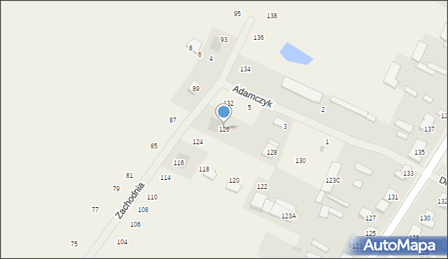 Golice, Zachodnia, 126, mapa Golice