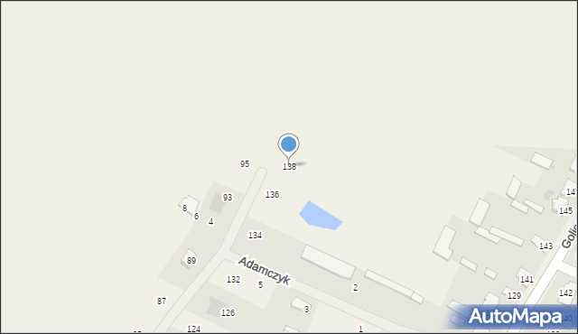 Golice, Zachodnia, 138, mapa Golice