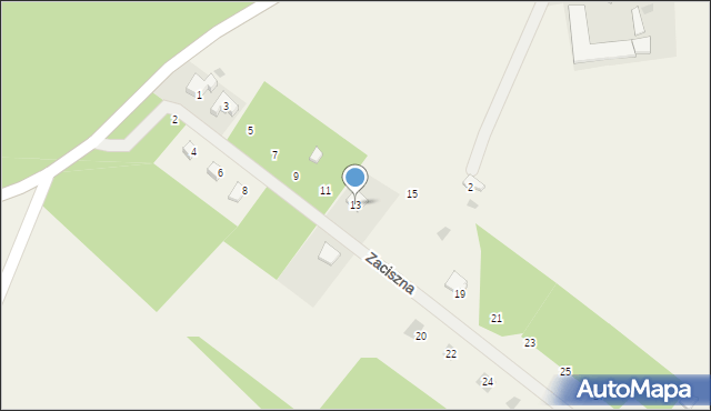 Gołubie, Zaciszna, 13, mapa Gołubie