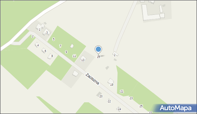Gołubie, Zaciszna, 15, mapa Gołubie