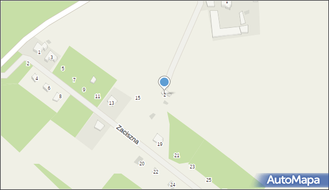 Gołubie, Zaciszna, 17, mapa Gołubie