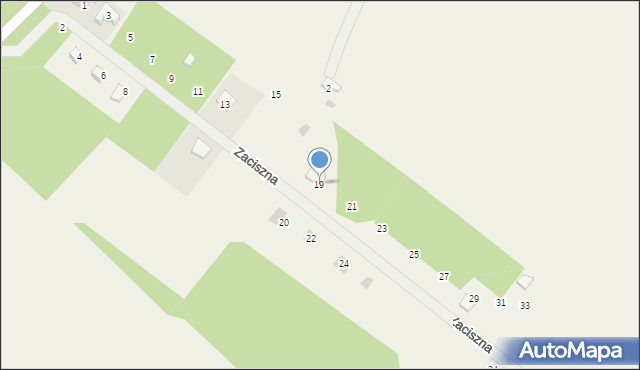 Gołubie, Zaciszna, 19, mapa Gołubie