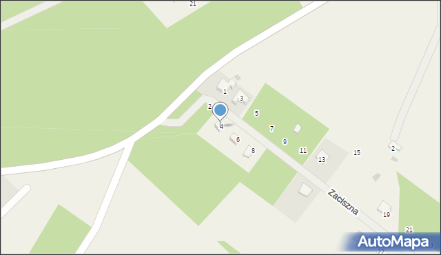 Gołubie, Zaciszna, 4, mapa Gołubie