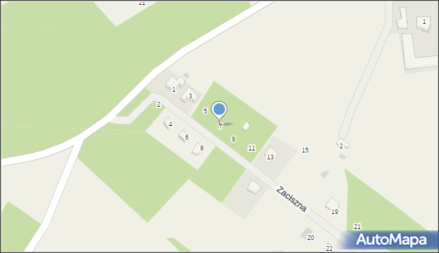 Gołubie, Zaciszna, 7, mapa Gołubie