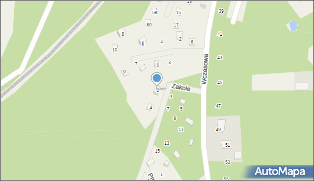 Gołubie, Zakole, 2, mapa Gołubie