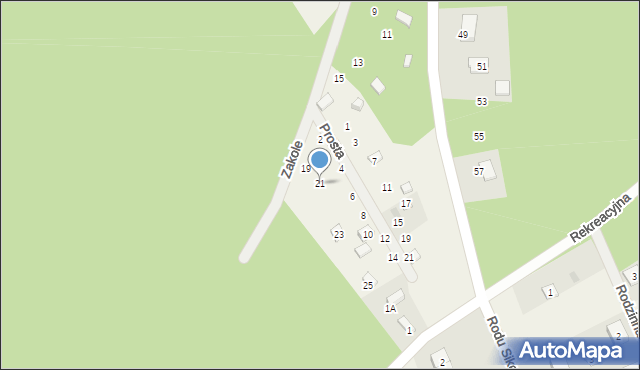 Gołubie, Zakole, 21, mapa Gołubie