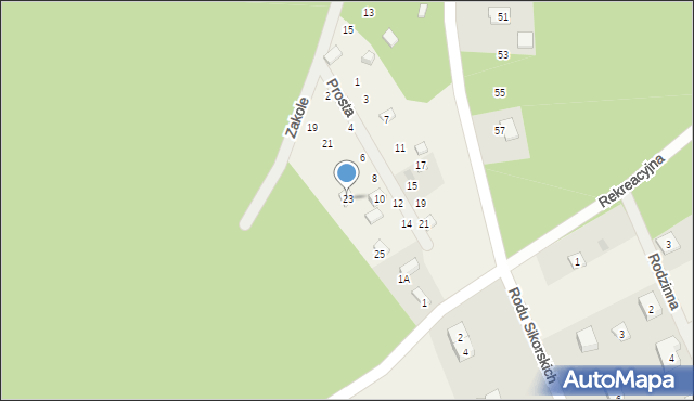 Gołubie, Zakole, 23, mapa Gołubie