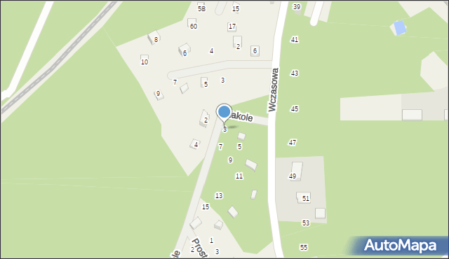 Gołubie, Zakole, 3, mapa Gołubie