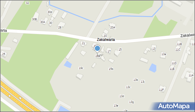 Góra Kalwaria, Zakalwaria, 19a, mapa Góra Kalwaria