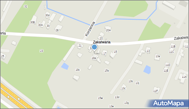 Góra Kalwaria, Zakalwaria, 19b, mapa Góra Kalwaria
