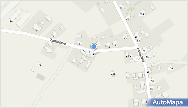 Górki Noteckie, Zamkowa, 4A, mapa Górki Noteckie