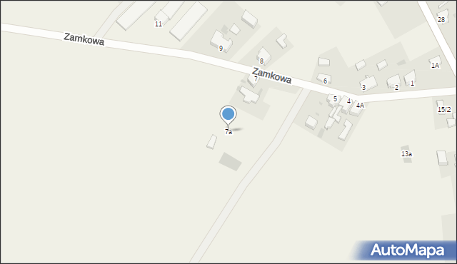 Górki Noteckie, Zamkowa, 7a, mapa Górki Noteckie