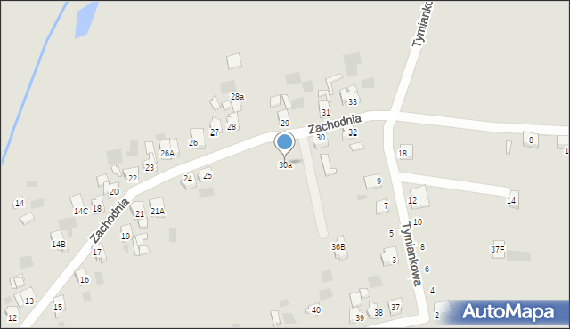 Gorzów Wielkopolski, Zachodnia, 30a, mapa Gorzów Wielkopolski
