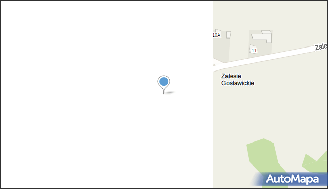 Gosławice, Zalesie Gosławickie, 10, mapa Gosławice