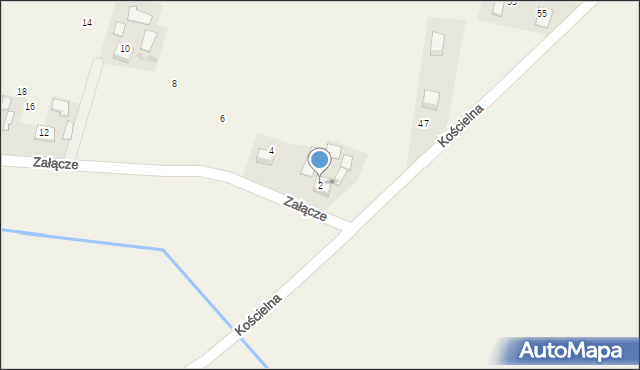 Goszcza, Załącze, 2, mapa Goszcza
