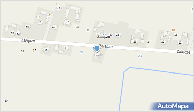 Goszcza, Załącze, 29, mapa Goszcza
