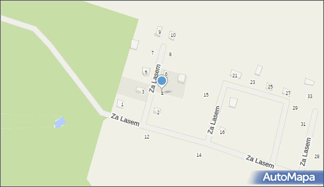 Gowidlino, Za Lasem, 4, mapa Gowidlino