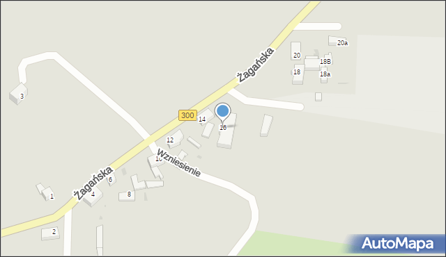 Gozdnica, Żagańska, 16, mapa Gozdnica