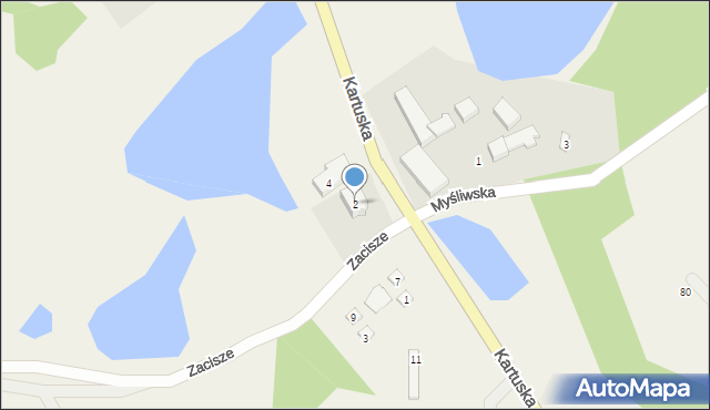 Grabówko, Zacisze, 2, mapa Grabówko