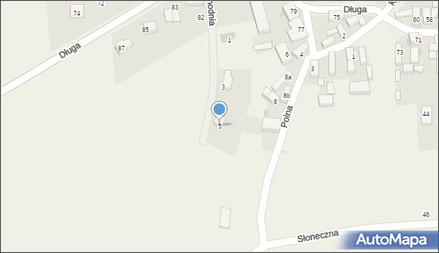 Grębocice, Zachodnia, 5, mapa Grębocice