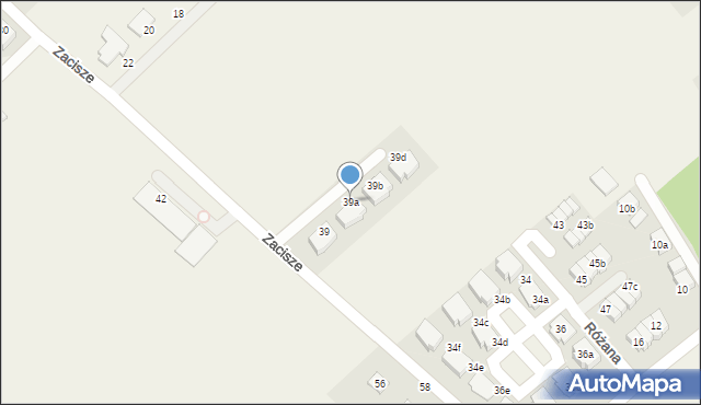 Groblice, Zacisze, 39a, mapa Groblice