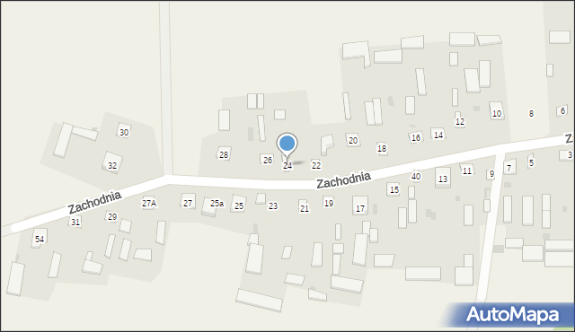Grochówka, Zachodnia, 24, mapa Grochówka