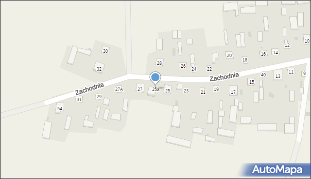 Grochówka, Zachodnia, 25a, mapa Grochówka