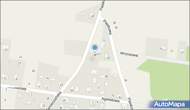 Gródek, Zarzeczańska, 46, mapa Gródek