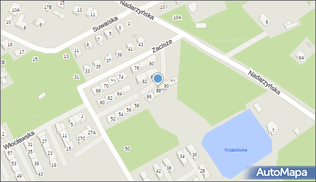 Grodzisk Mazowiecki, Zacisze, 88, mapa Grodzisk Mazowiecki