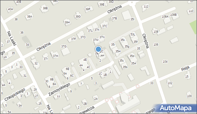 Grodzisk Mazowiecki, Zamoyskiego Jana, hetm., 2A, mapa Grodzisk Mazowiecki