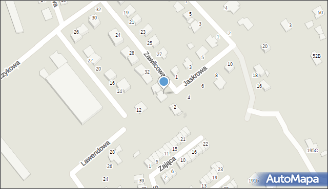 Grudziądz, Zawilcowa, 38, mapa Grudziądza