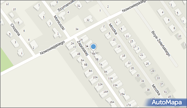 Gruszczyn, Zapolskiej Gabrieli, 5A, mapa Gruszczyn