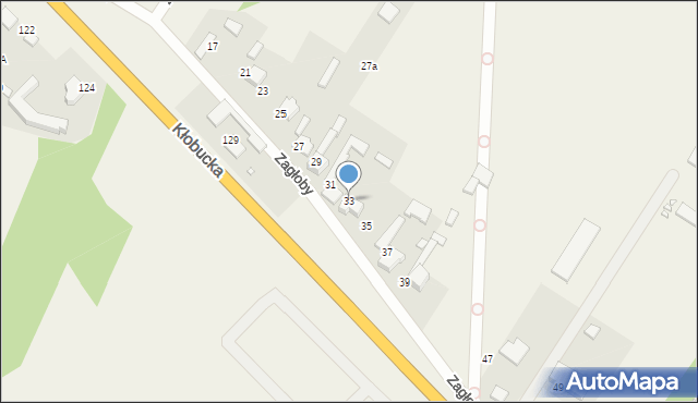 Gruszewnia, Zagłoby Jana Onufrego, 33, mapa Gruszewnia