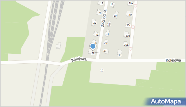 Grzebowilk, Zachodnia, 28, mapa Grzebowilk