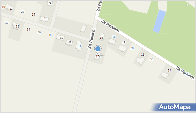 Gutowo Małe, Za Parkiem, 17a, mapa Gutowo Małe