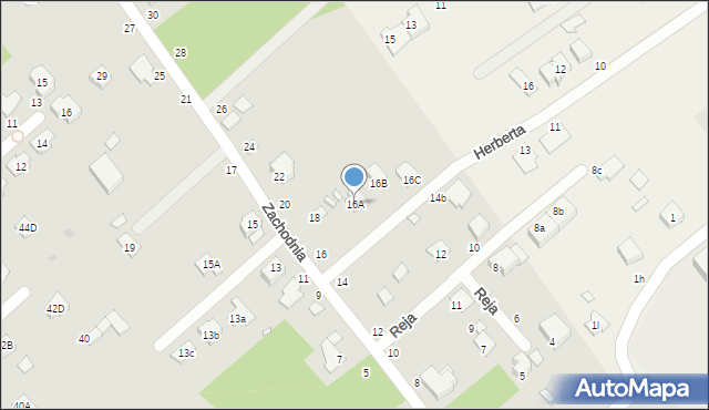 Halinów, Zachodnia, 16A, mapa Halinów