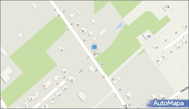 Halinów, Zachodnia, 30, mapa Halinów